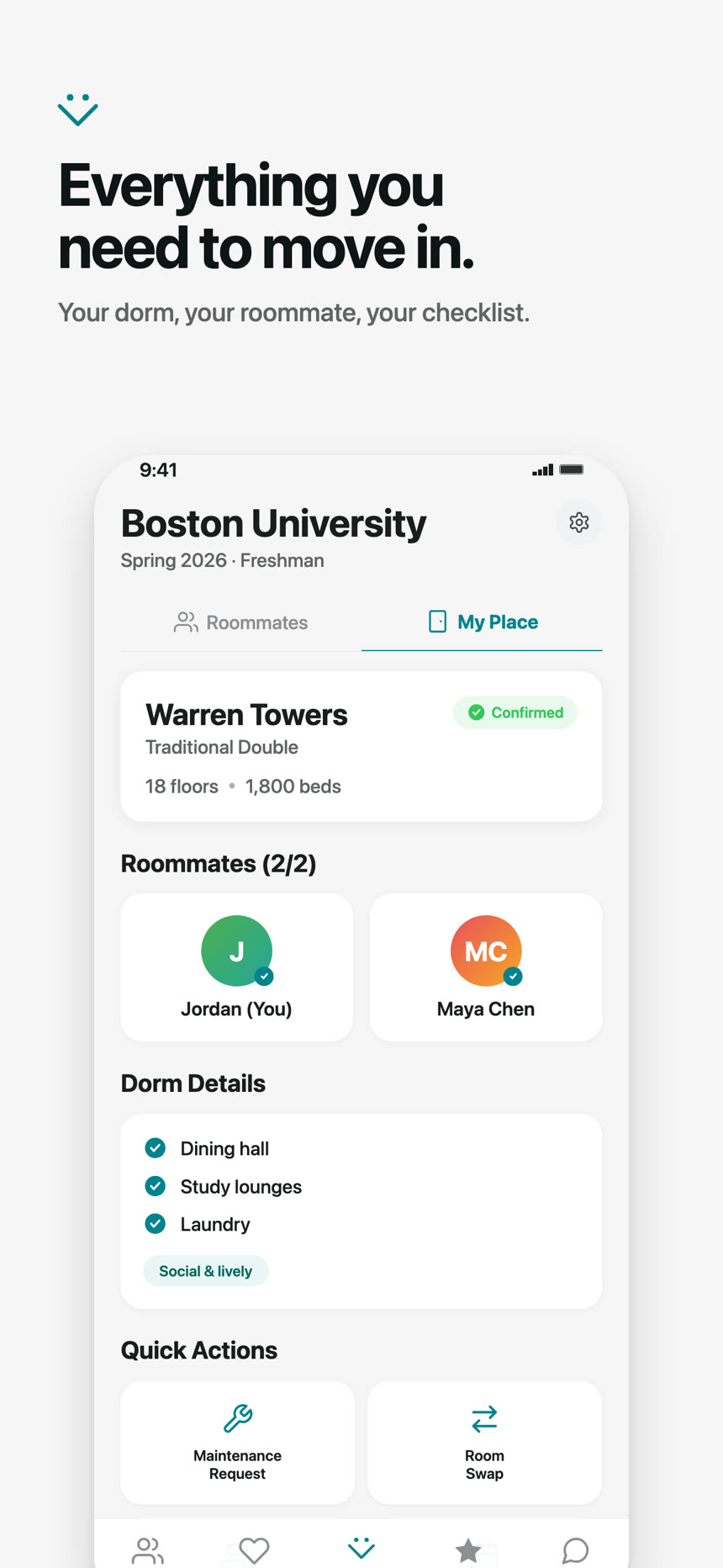 App Store screenshot — Everything you need to move in