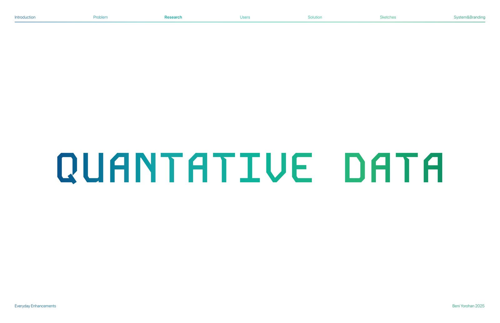Quantitative data — section cover