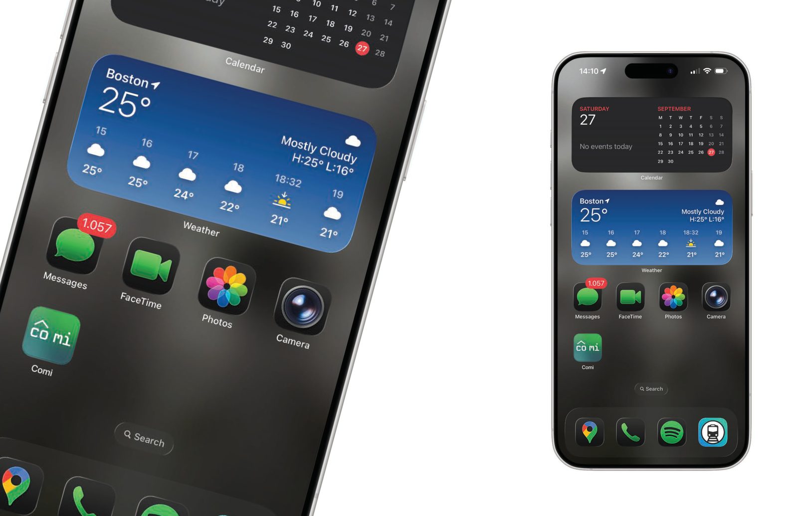v1 app UI — phone mockup