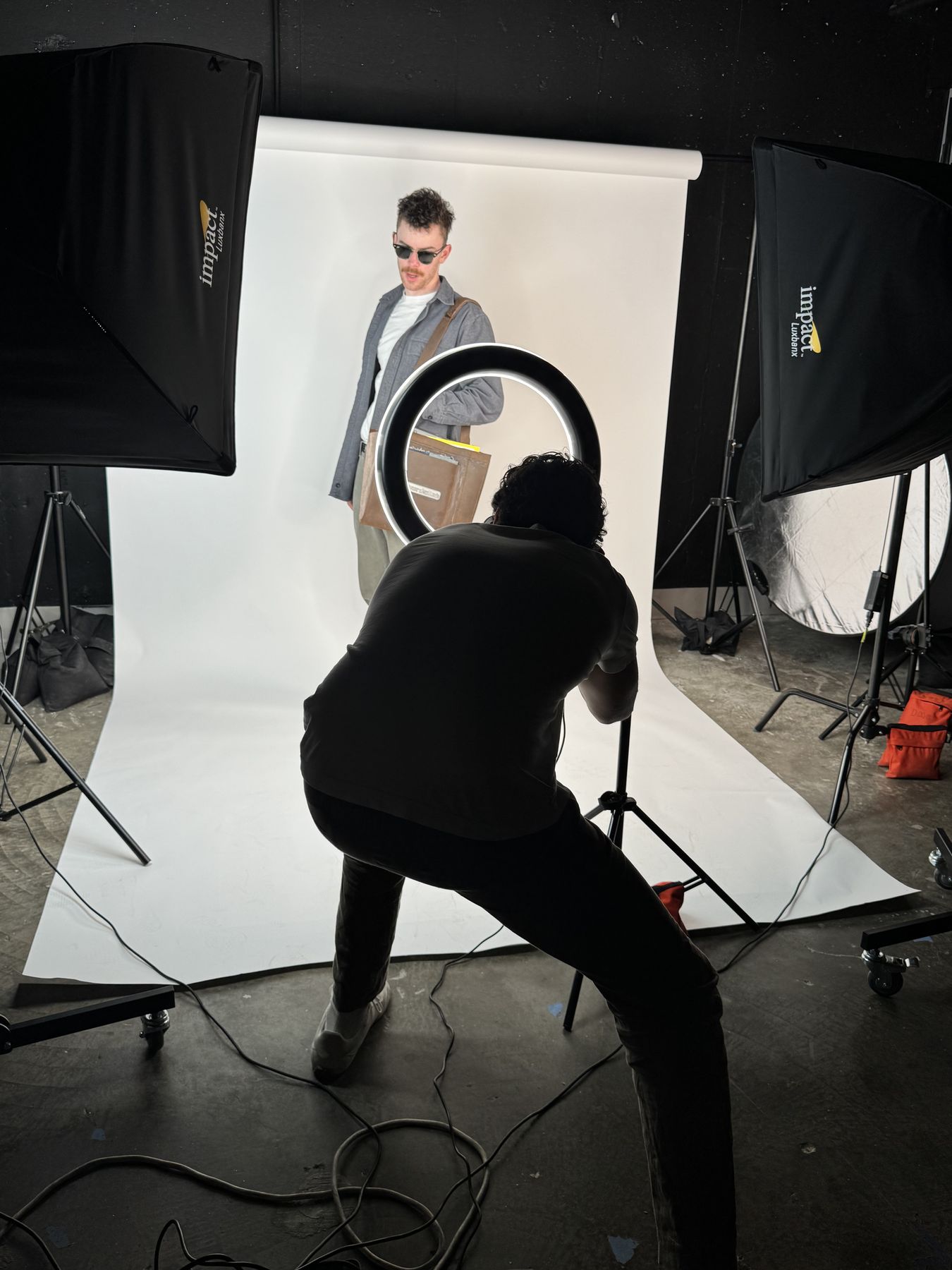 Behind the scenes — additional setup frame