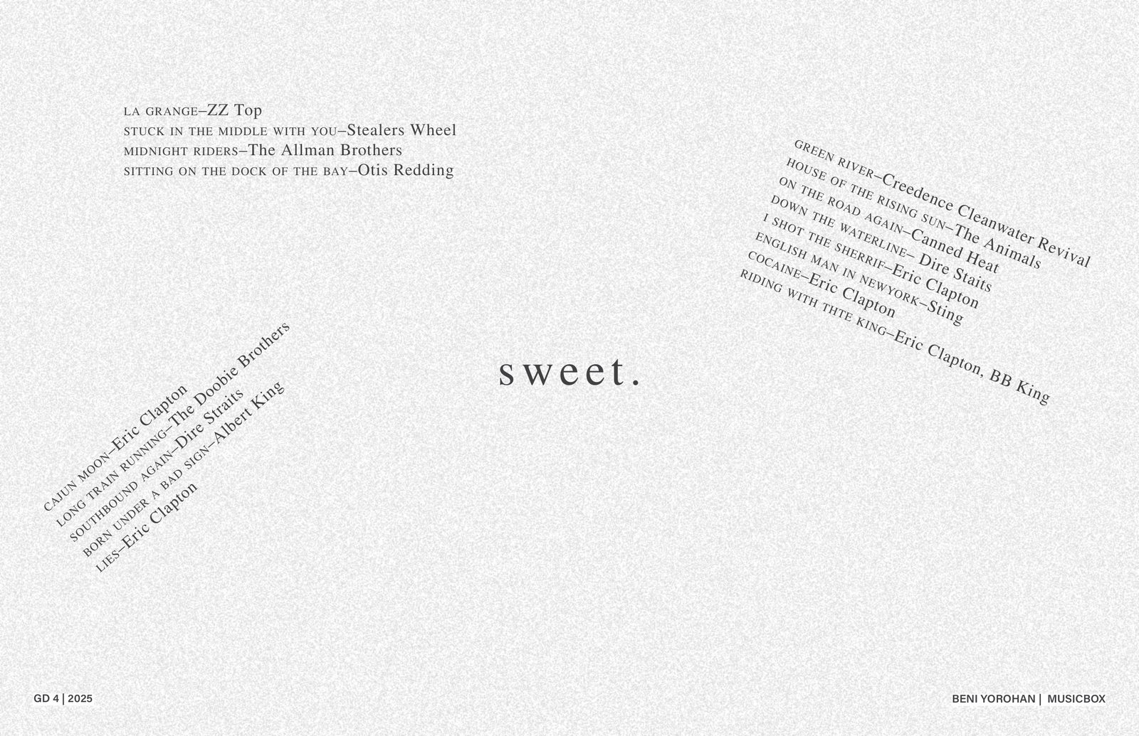Sweet — statement