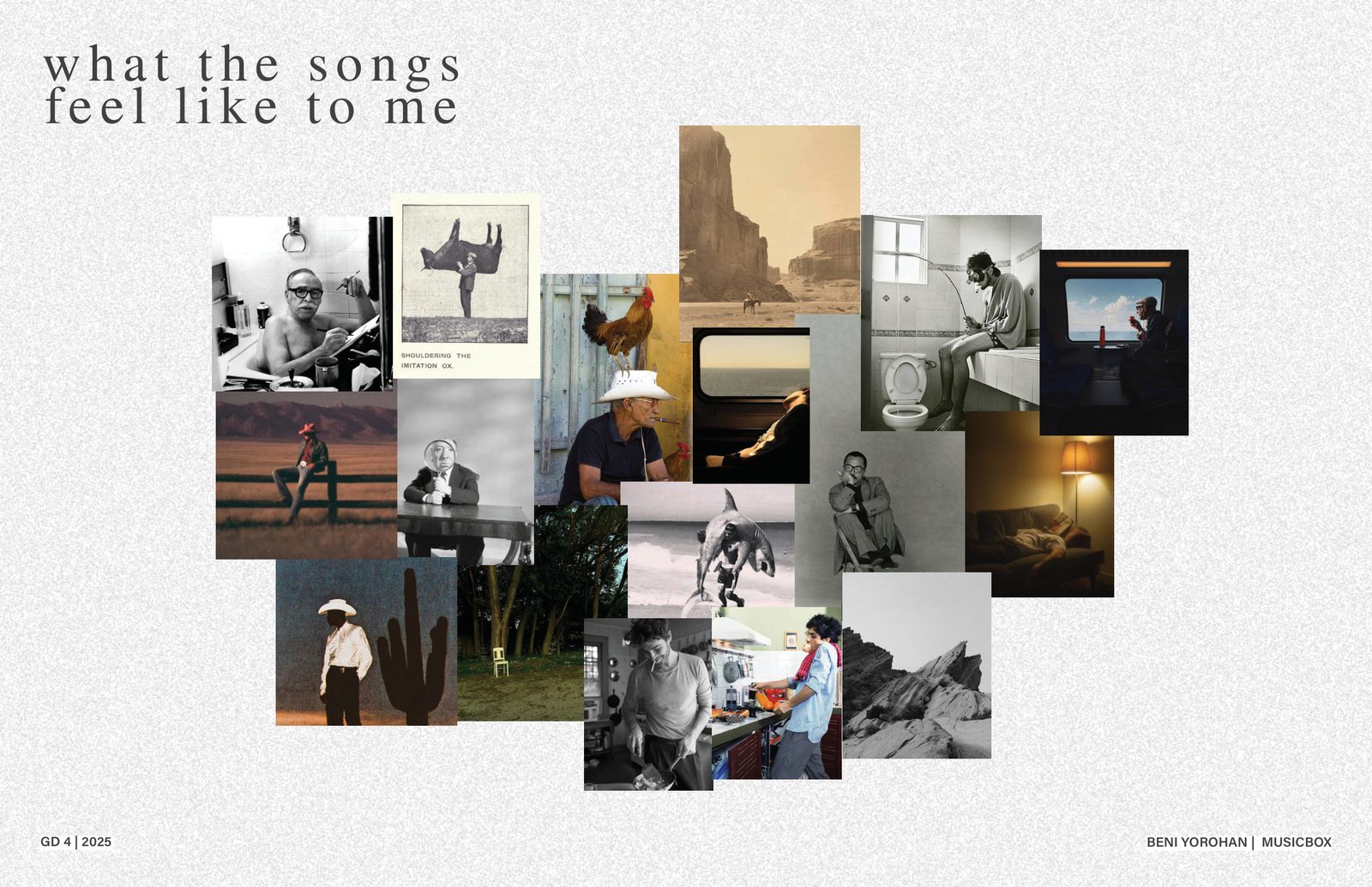 Plain — what the songs feel like, image collage