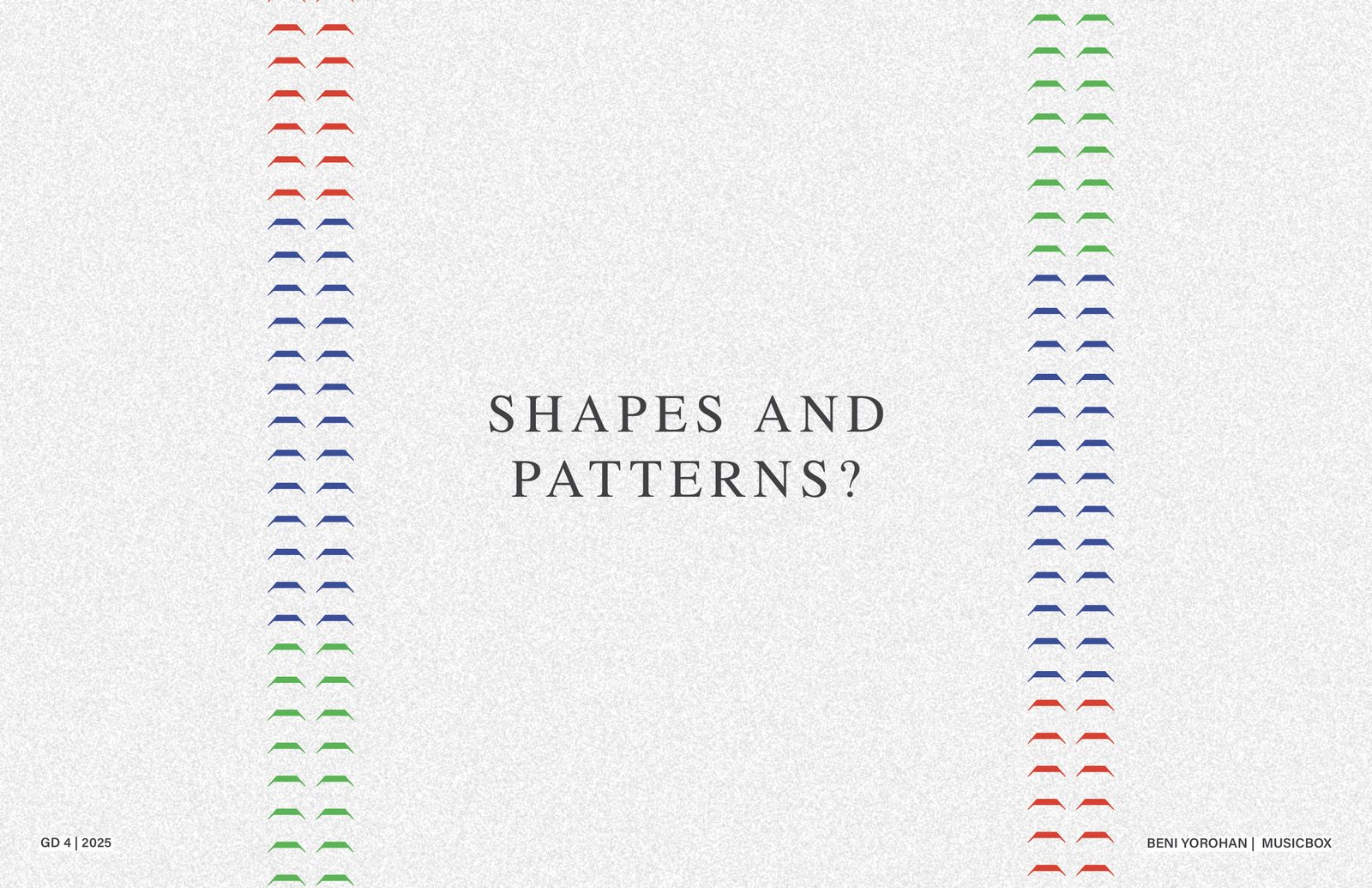 Shapes and patterns — intro