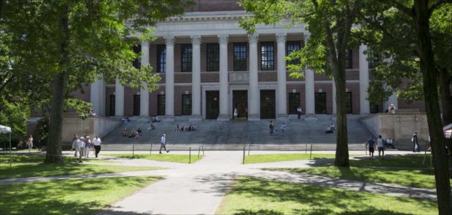 Widener Library, Harvard — where the archival research began
