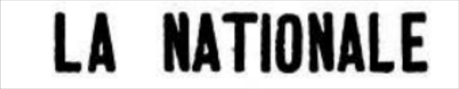 La Nationale — Ladino newspaper masthead
