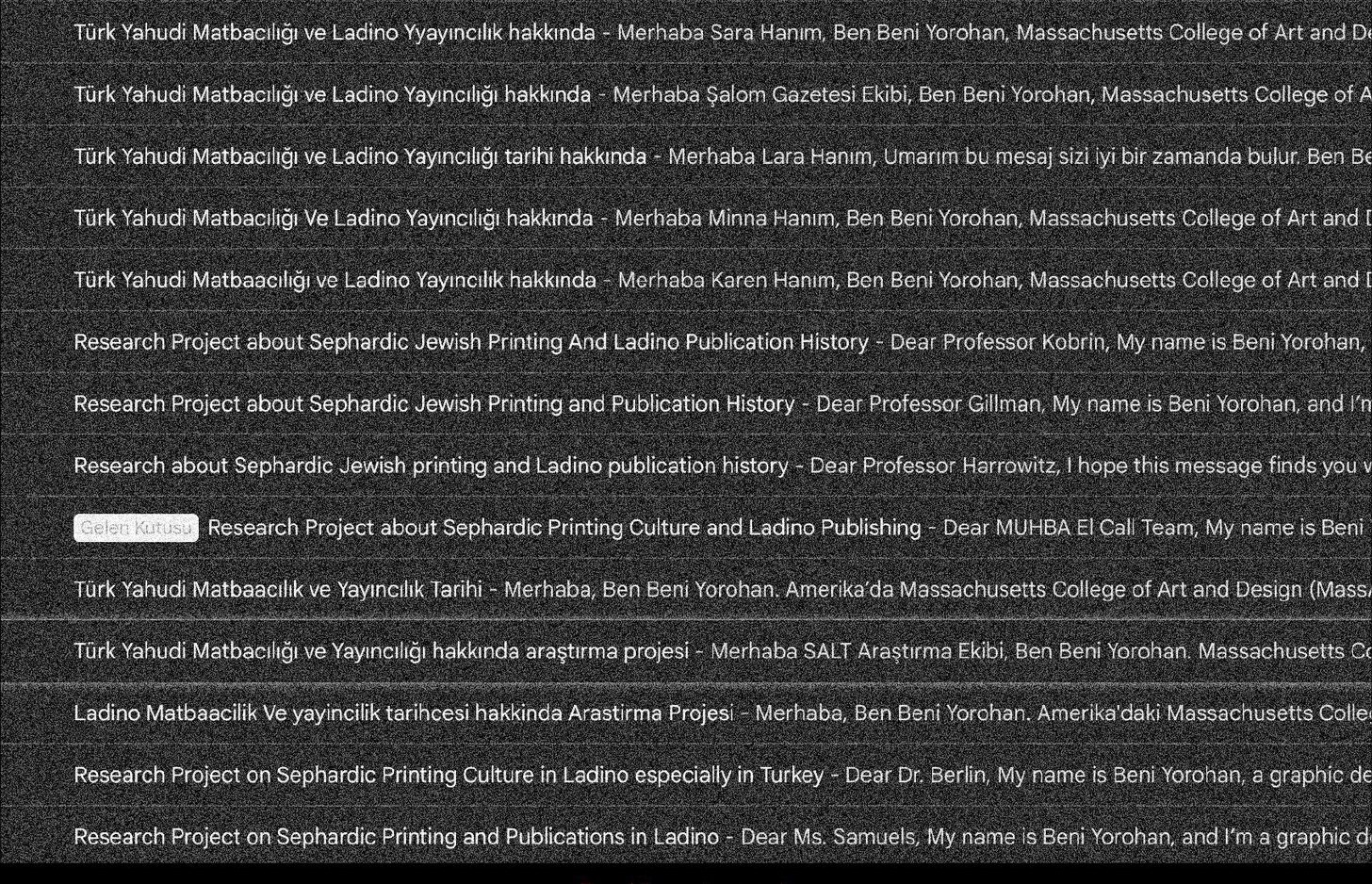 Interview transcripts from the Istanbul research