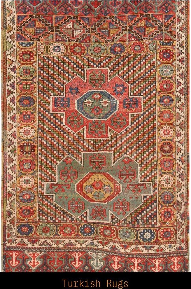 Anatolian rug references studied for the pattern