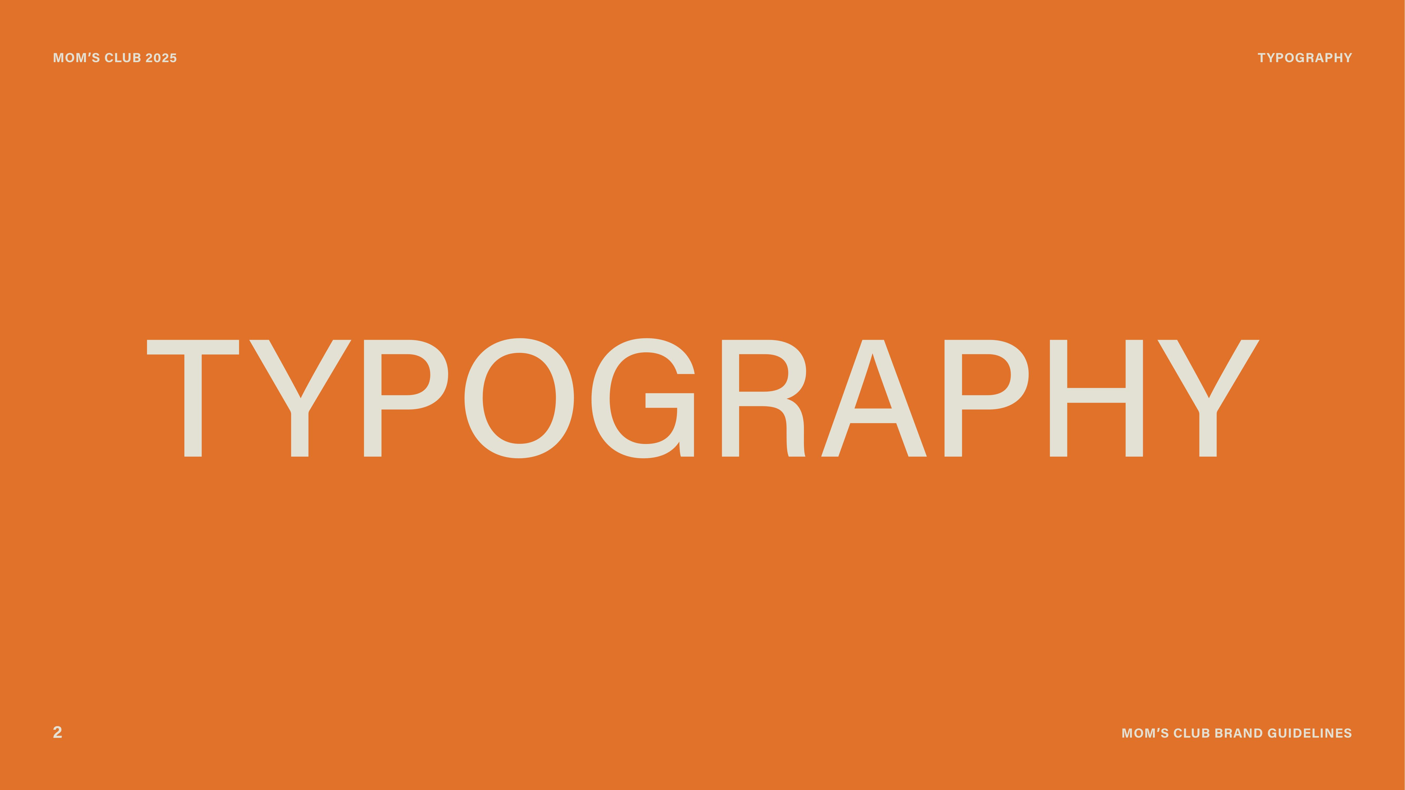 Mom's Club — brand intro