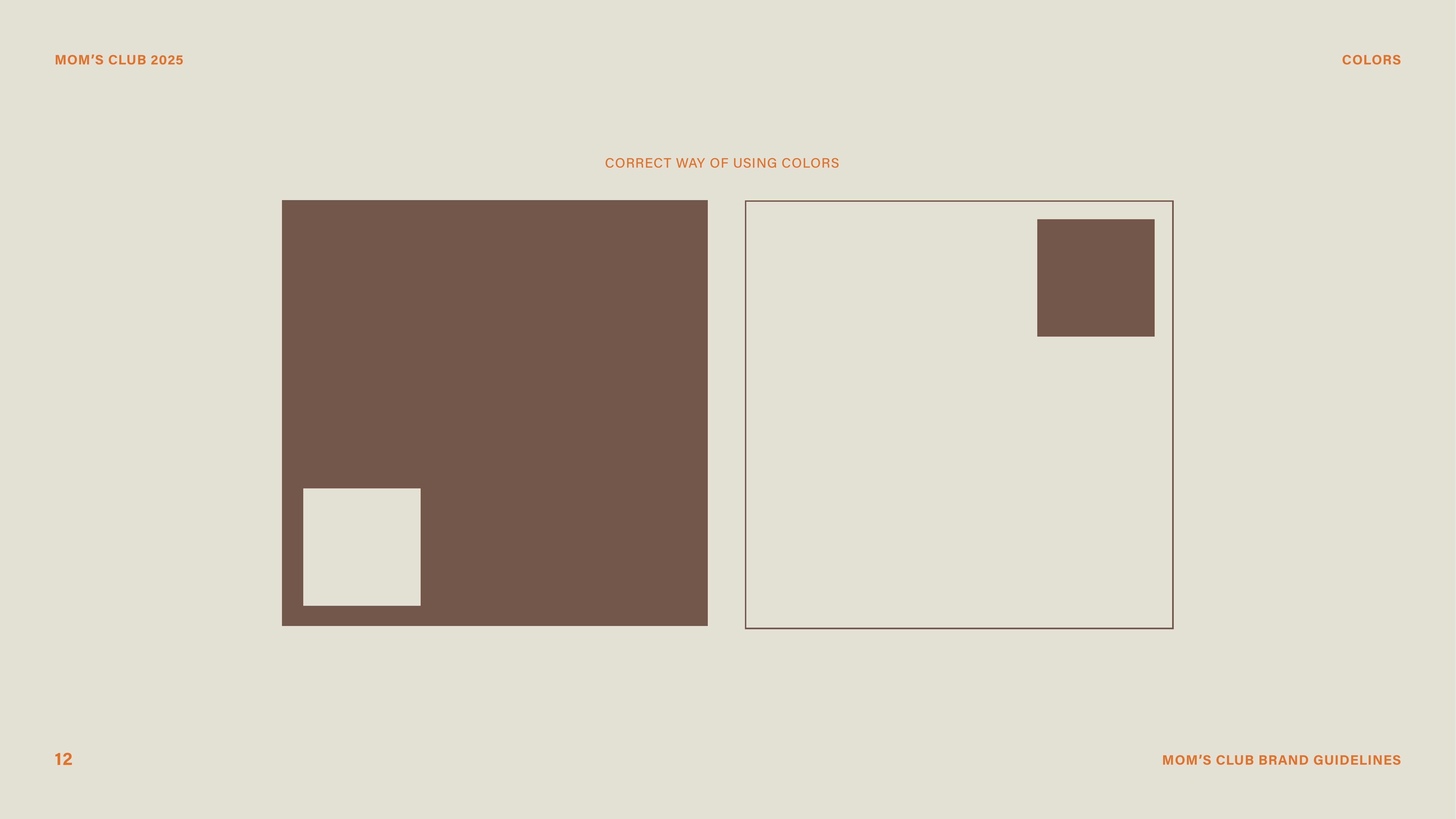 Color pairing — incorrect usage