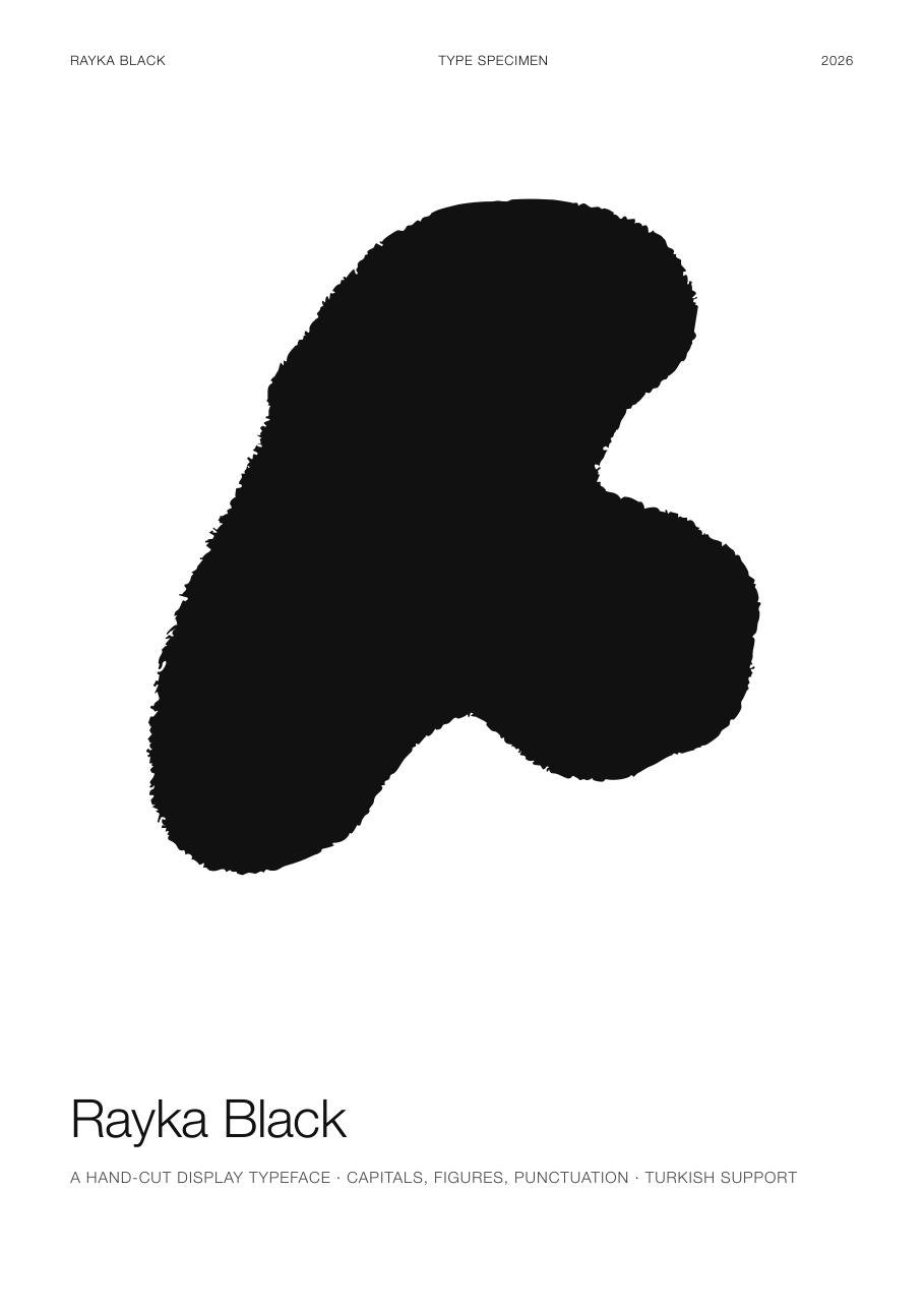 Rayka Black specimen — cover
