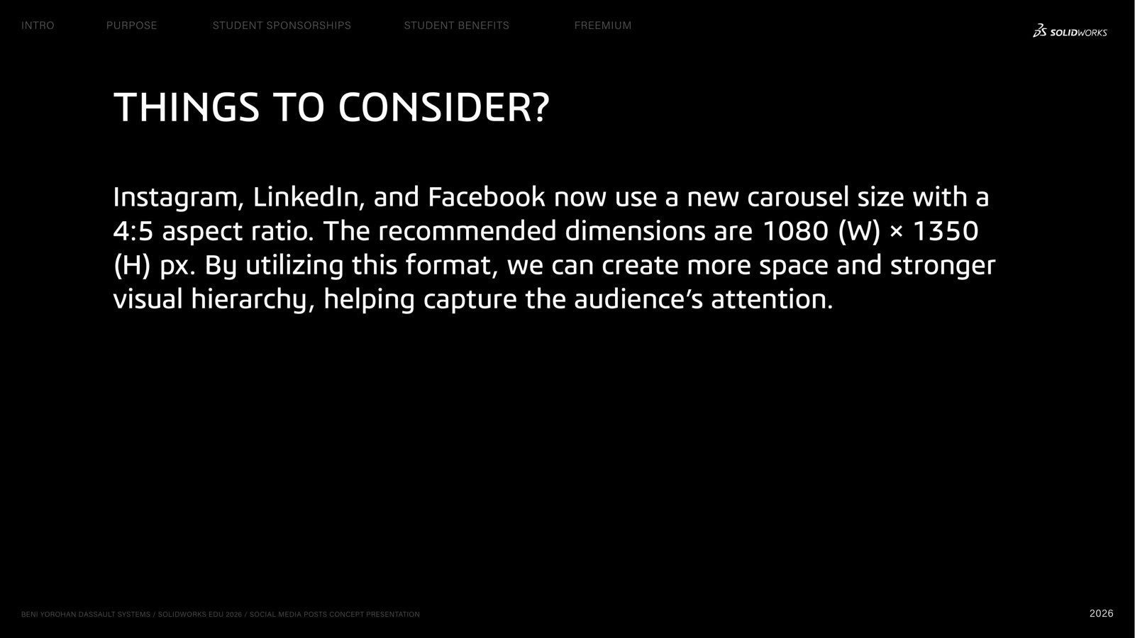Guidelines — platform formats and the 4:5 carousel spec