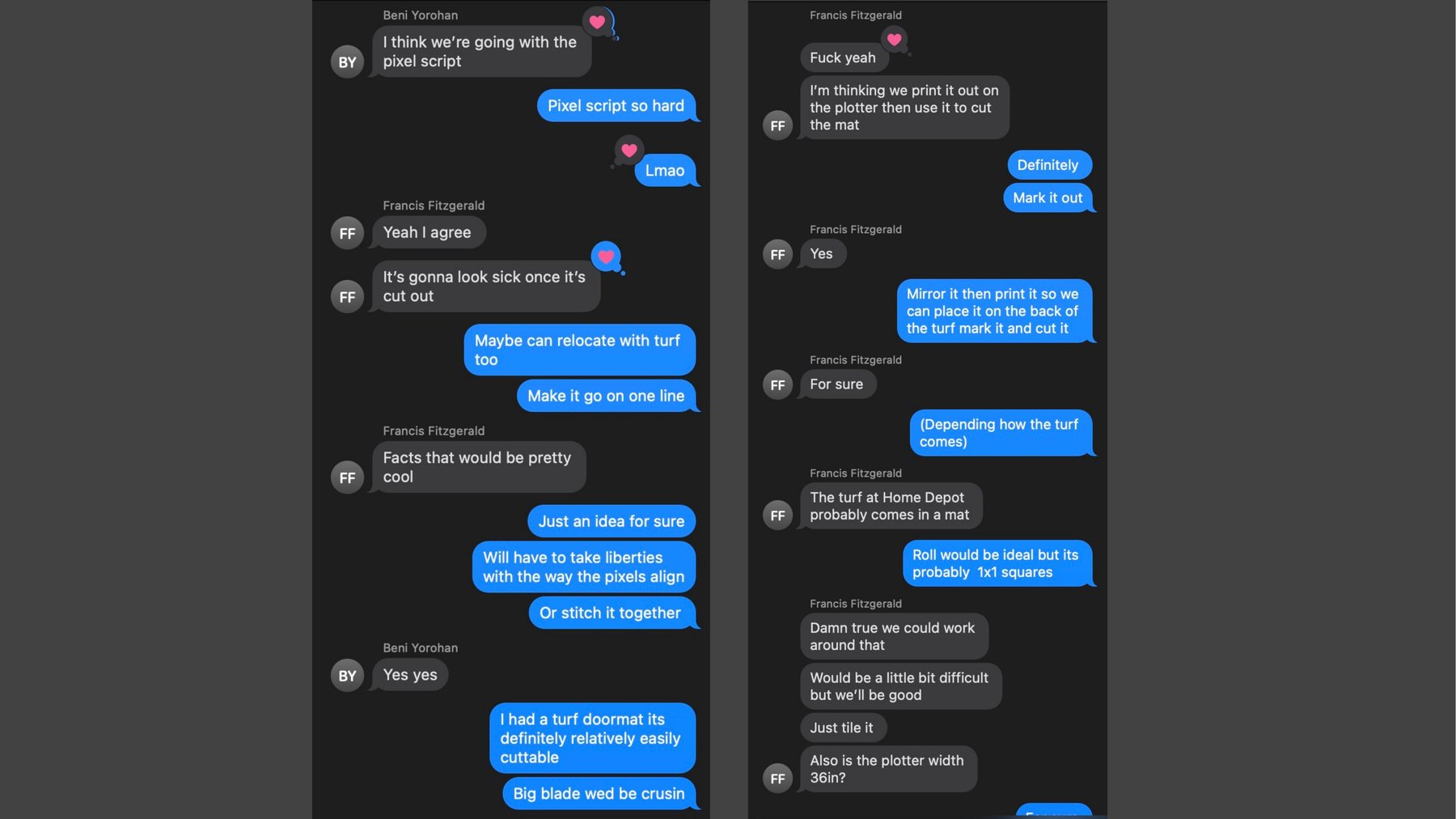 Planning — pixel script, plotting, cutting
